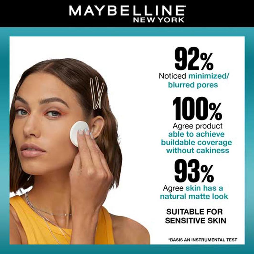Maybelline New York Fit Me Compact Powder Matte Poreless 310 Sun Beige Long Lasting Natural Finish 6g