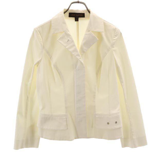 LOUIS VUITTON Made in France Jacket 40 Ivory system Women Used