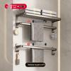 Miling No-Drill Wall-Mounted Folding Towel Rack