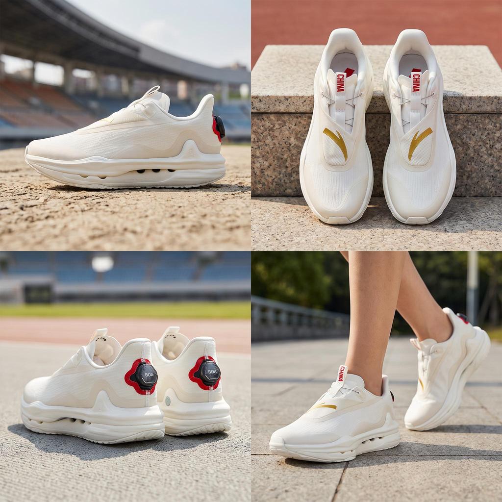 Anta China Sports Delegation Award Shoes Commemorative Edition Shock Absorption Non-Slip Wear-Resistant Low-Top Running Shoes 122215501A-1
