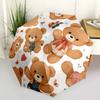 1pc Teddy Bears Automatic Umbrella | Portable Foldable 8-Rib Manual Open, Cute Birthday & Holiday Gift for Outdoor yy260107100