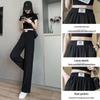 Women's High-Waisted Slimming Pants - Summer 2025 Ice Silk, Loose Fit for Petite Figures