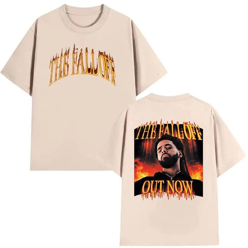 J.Cole The Fall Off New Album 2026 Graphic T Shirts Unisex Hip Hop Retro Style Short Sleeve T-Shirt Casual Cotton Tees