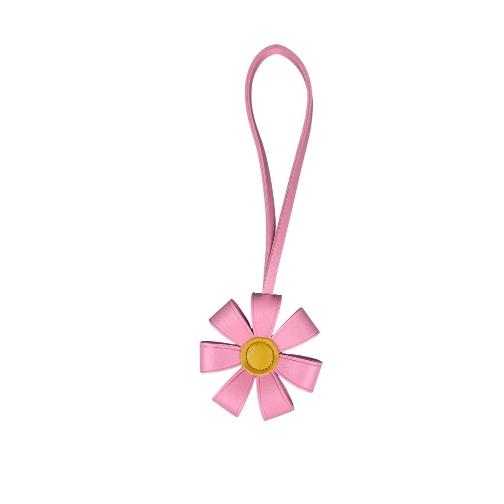 Sunflower PU Leather Bag Charm | Bold Color PU Charm | Multi-Layer 3D Flower Design For Bag Accessory/Gift.