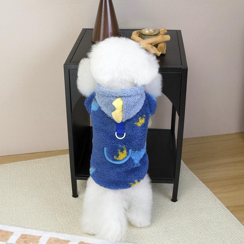 Factory Pet Clothes Fleece Suit With Pull Ring For Puppies Small Dogs