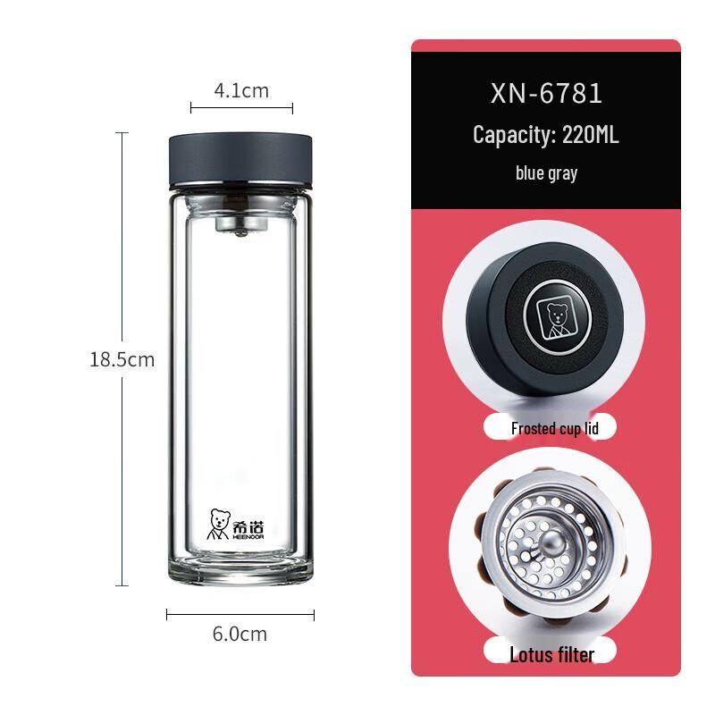 Heenoor Double-Layer Glass Cup