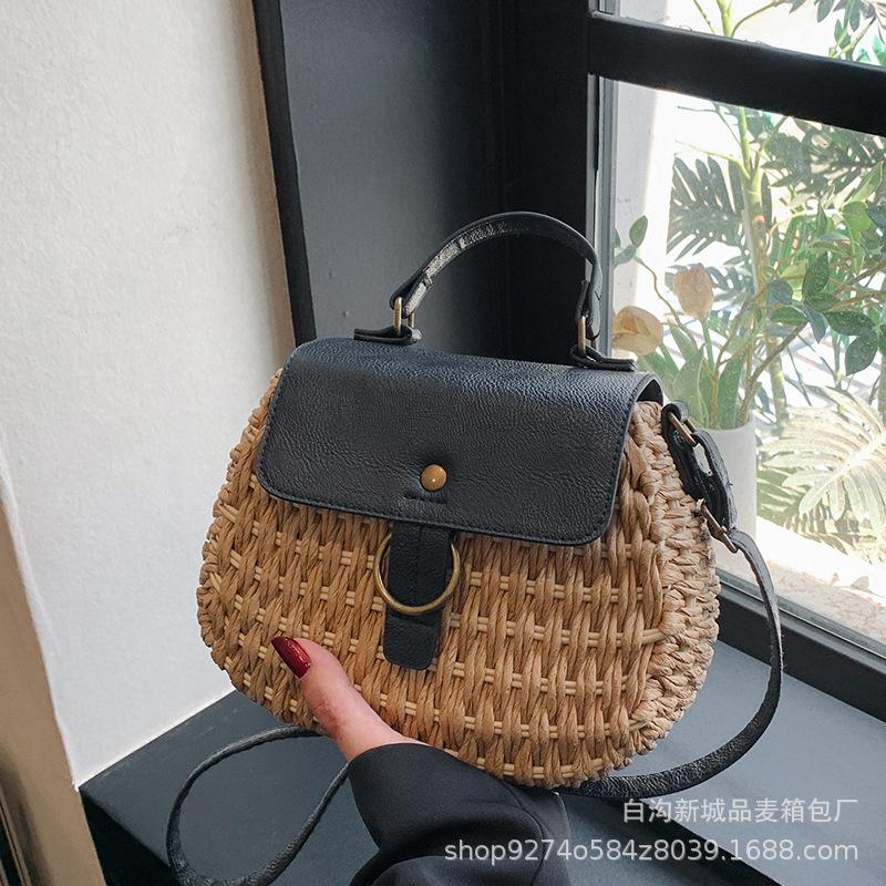 

Manufacturer woven handbag summer fashion small bag women s new 2025 popular woven bag crossbody bag коричневый