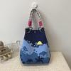 Korean Ins Knot Handbag: Stylish Spring/Autumn Bucket Bag with Large Capacity