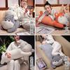 Fluffy Cartoon Animal Body Pillow Ideal For Side Sleepers With Comfortable Plush Material