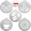 Decor Coffee Stencils Cappuccino Templates Cake Decorating Tool Biscuit Chocolate Garland Mold