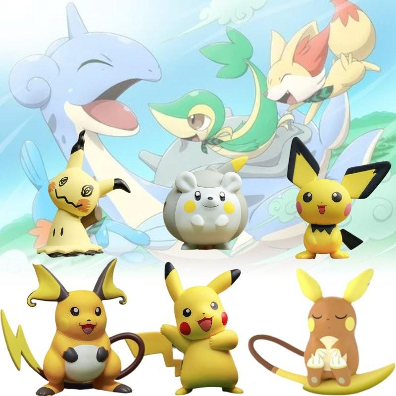 Pichu Pikachu Raichu Mimikyu Togedemaru Toy Model Child Gift Christmas