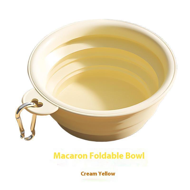 Dog Feeders Folding Silicone Bowl Outdoor Travel Foldable Portable Cat Dog Food Water Container Feeding Tray Bowl Pet Supplies