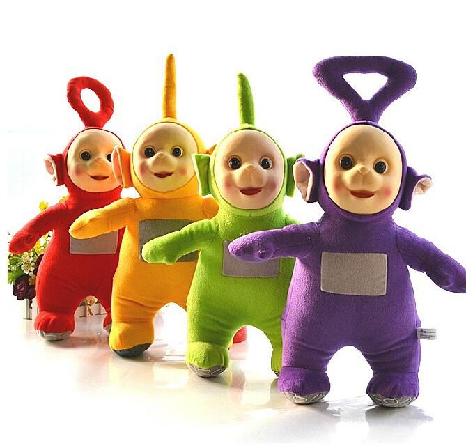 Boneca de Pelúcia Grande dos Teletubbies Brinquedo de Pelúcia de Pé Perfeito Para Presentes de Educação Infantil