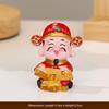 Rote Mini-Gott des Reichtums Figur Maskottchen-Stil Harzmaterial Harz-Maskottchen-Verzierungen Reichtums-Maskottchen Glücks-Accessoires