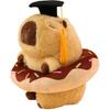 Cute Cute Doctor Hat Capybara Doll Plush Toy Donut Kapibara Doll Keychain Rag Doll