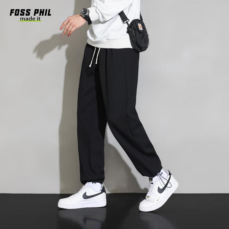 Foss Phil Men's Drawstring Straight Casual Pants 6008