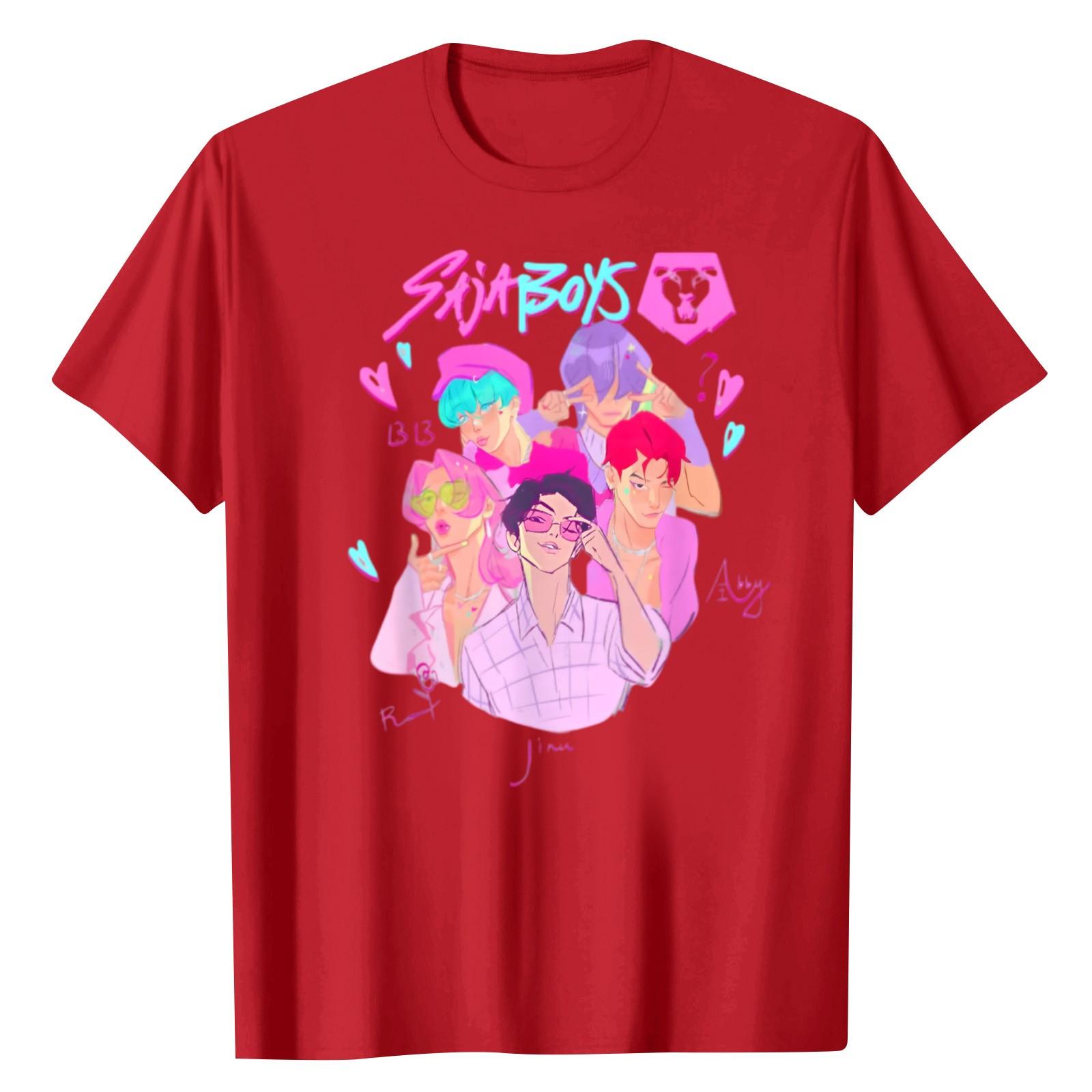 

Футболка с короткими рукавами и круглым вырезом для мальчиков и девочек 100 красный