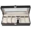 PU Leather Watch Storage Box 6 Slots Watch Collection Case Watch Display Case  Travel
