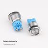 19mm/22mm Stainless Steel LED Flashing Buzzer, Intermittent Sound, 12V/24V