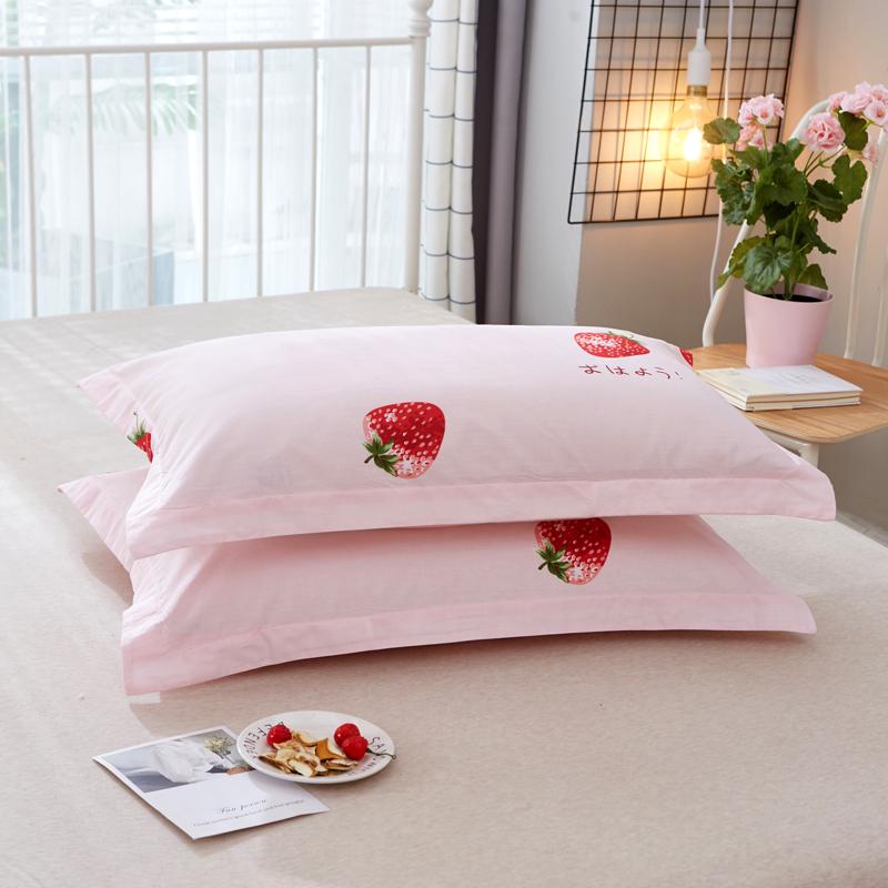 Set of Two Pure Cotton Pillowcases, 48x74cm - Pillow Core Covers [Pair Only]