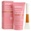 UCRAVO 1 PC Collagen Overnight Wrapping Mask Peel Off Collagen Face Mask,With Brush Elasticity, Hydrates, Firming Overnight Facial Hydrogel Mask Fo
