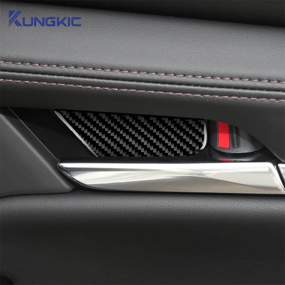 Echte Weiche Kohlefaser Für Mazda 3 2019 2020 2021 2022 2023 2024 2025 Mazda3 Axela/CX30 20-25 Innen Türschalen Panel Aufkleber