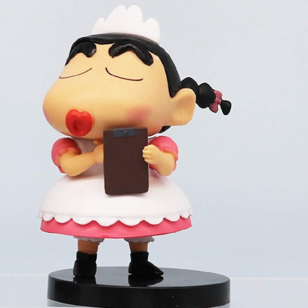 Niedliche Anime Crayon Shin-chan PVC Actionfigur Modell Auto Dekoration 8,5 cm