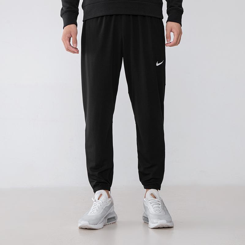 Nike Sports Fitness Training Running Tapered Knit Pants Men Bottoms Black DD5004-010