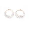 Simple Temperament Crystal Circle Earrings, Fashionable Design Sense Niche Earrings Women