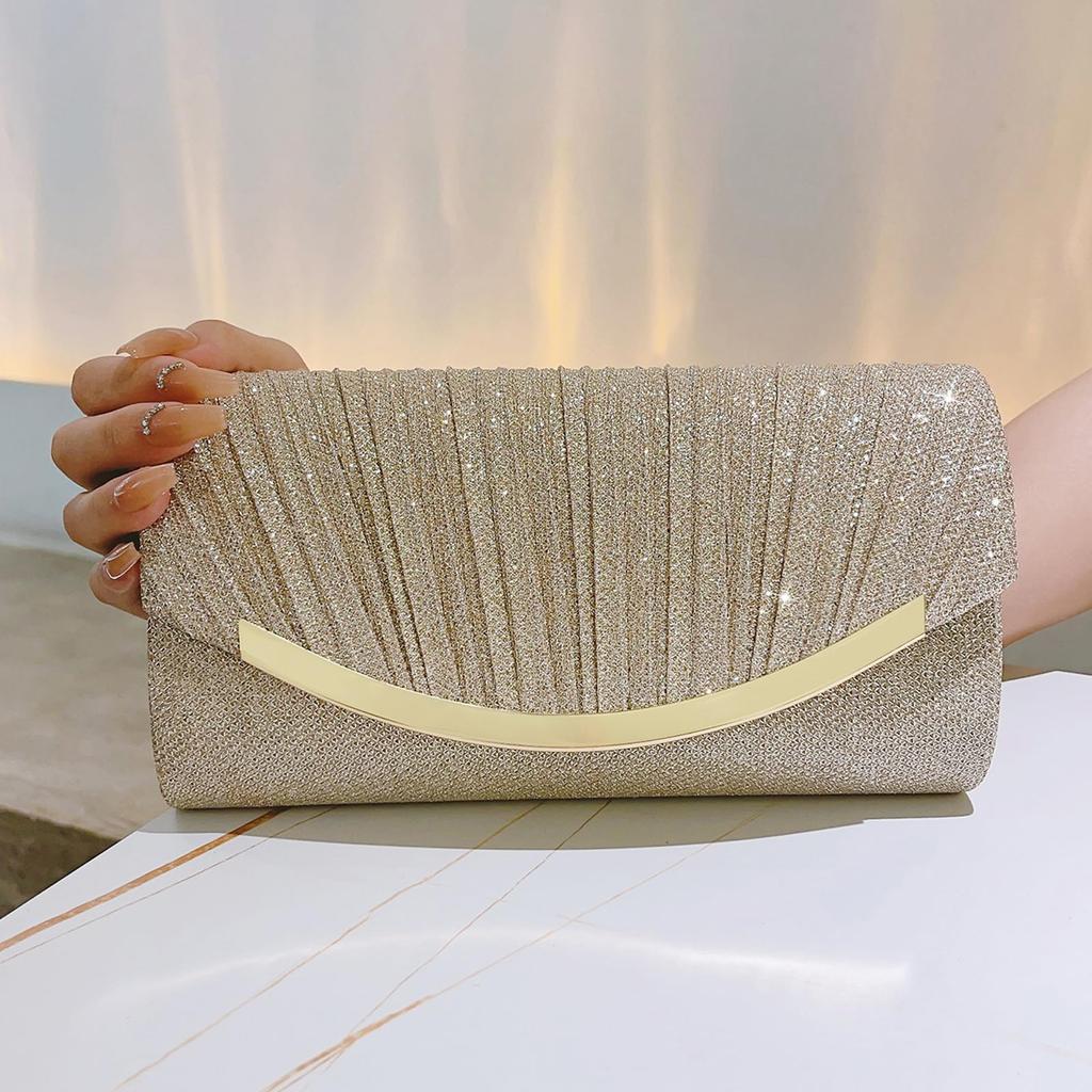 [BoleLOJin] Elegant Sparkling Clutch Bag, Elegant Ladies' Evening Bag, Wedding Bag, Ladies' Formal Bag