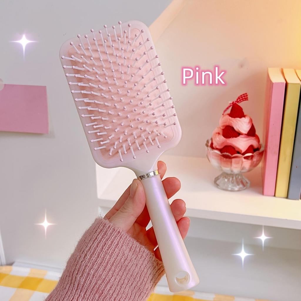 Meerjungfrauen-inspirierter Luftkissenkamm für Frauen - Antistatische, entwirrende & Styling-Bürste für langes, lockiges Haar - Nylon-/Kunststoffborsten mit ABS-Griff
