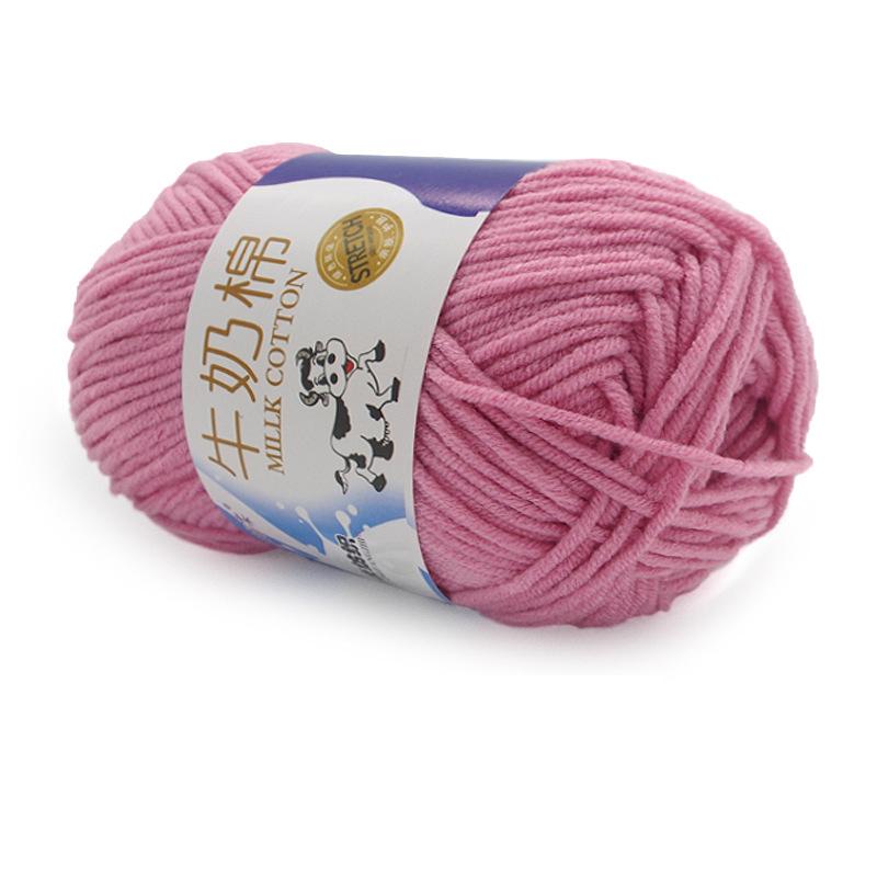 1Pc 50g Crocheting Milk Cotton Yarn Hand Knitting Sweater Blanket Hat Threads Crochet Amigurumi Bag Line 95m