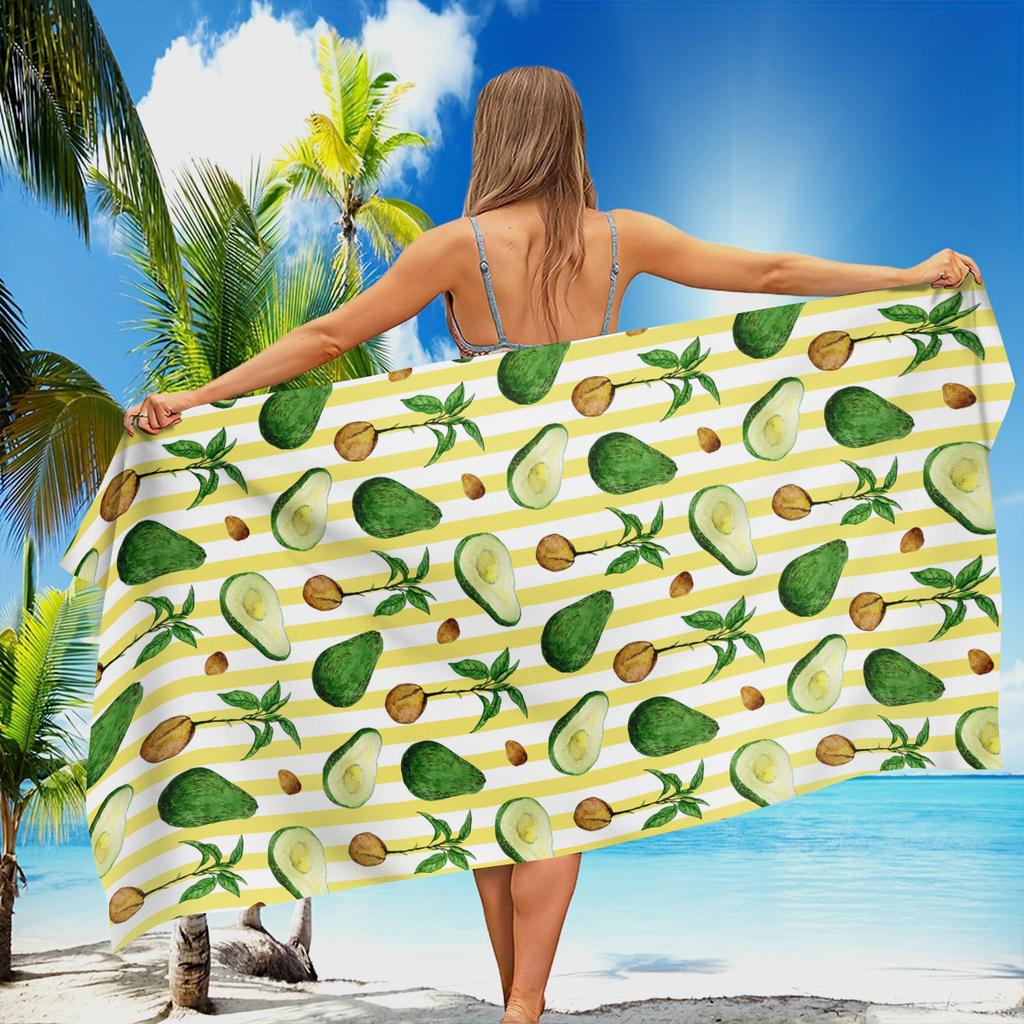 Multipurpose Polyester Beach Towel - Ideal for Swimming, Fitness, Camping, Yoga, Travel and Beach Activities