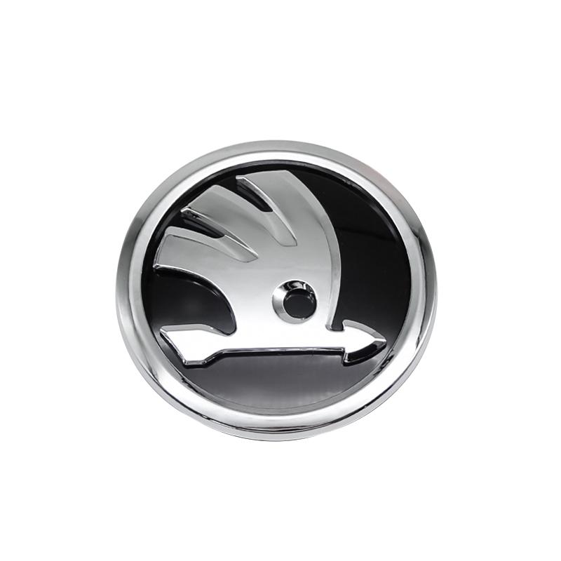 ZDVK6 2026 Hot For SKODA 8/9/10cm Emblem Car Front Hood Badge Rear Trunk Sticker For Skoda S Skoda Kodiaq Fabia Kamiq Karoq Octavia 3