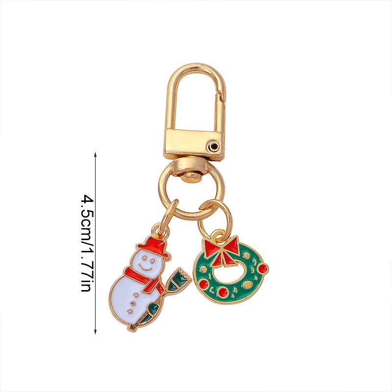 1PC And Tree Charms Xmas Bell Wallet Decorative Clip for Keys Bag Pendants Enamel Party Multiple Options Available