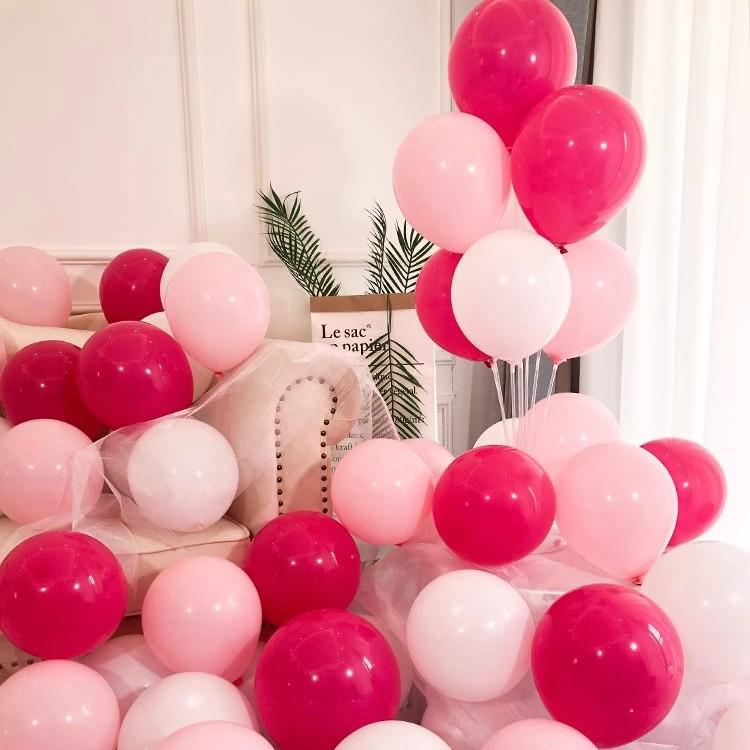 Macaron Colorful Mix Dopamine Thickened Balloons for Children's First Birthday Decoration