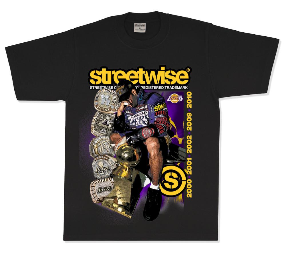 streetwise 5 КОЛЕЦ Графическая футболка Черно-белая M-5XL Унисекс Футболка XXXXL