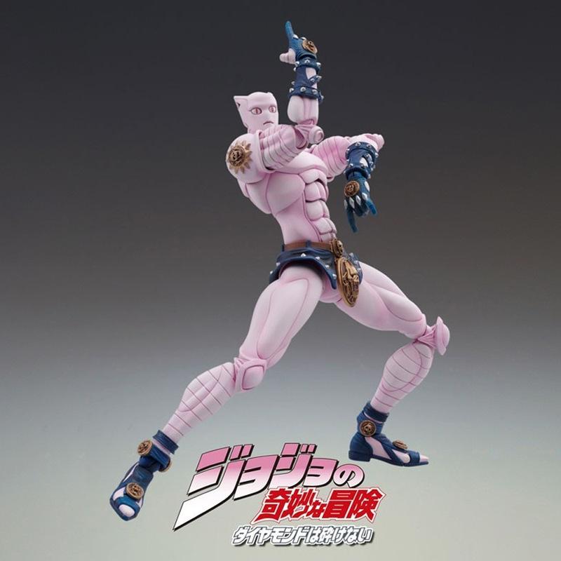 

Jojo S Bizarre Adventure: Diamond Is Unbreakable - Killers Queen - Second White Cat Pink Cat Super Similar Actionable Figure белый