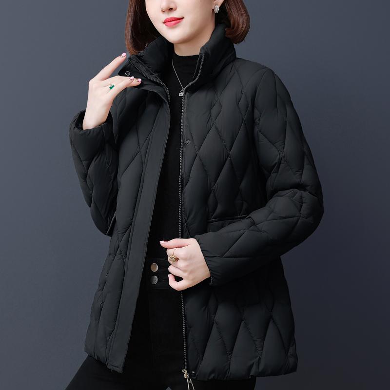 Elegant Winter Coat Women Parkas Plus Size Middle Age Women's Jacket Hooded Casual Thick Warm Outerwears