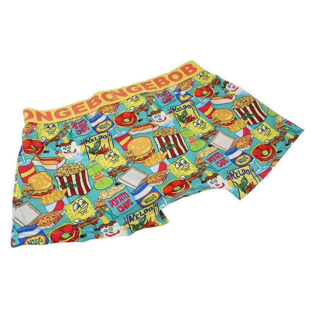 Small Planet Spongebob Squarepants Food Print Boxer Briefs Men's (Size M)