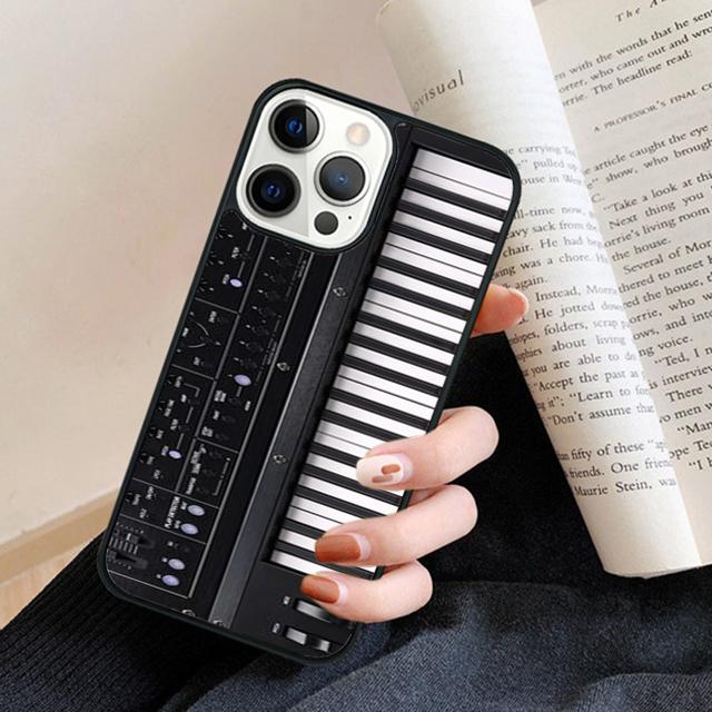 Vintage Synth Synthesizer Moog Print Phone Case Back Cover for iPhone 17 Air 16 15 14 13 11 12 Pro Max Plus Coque