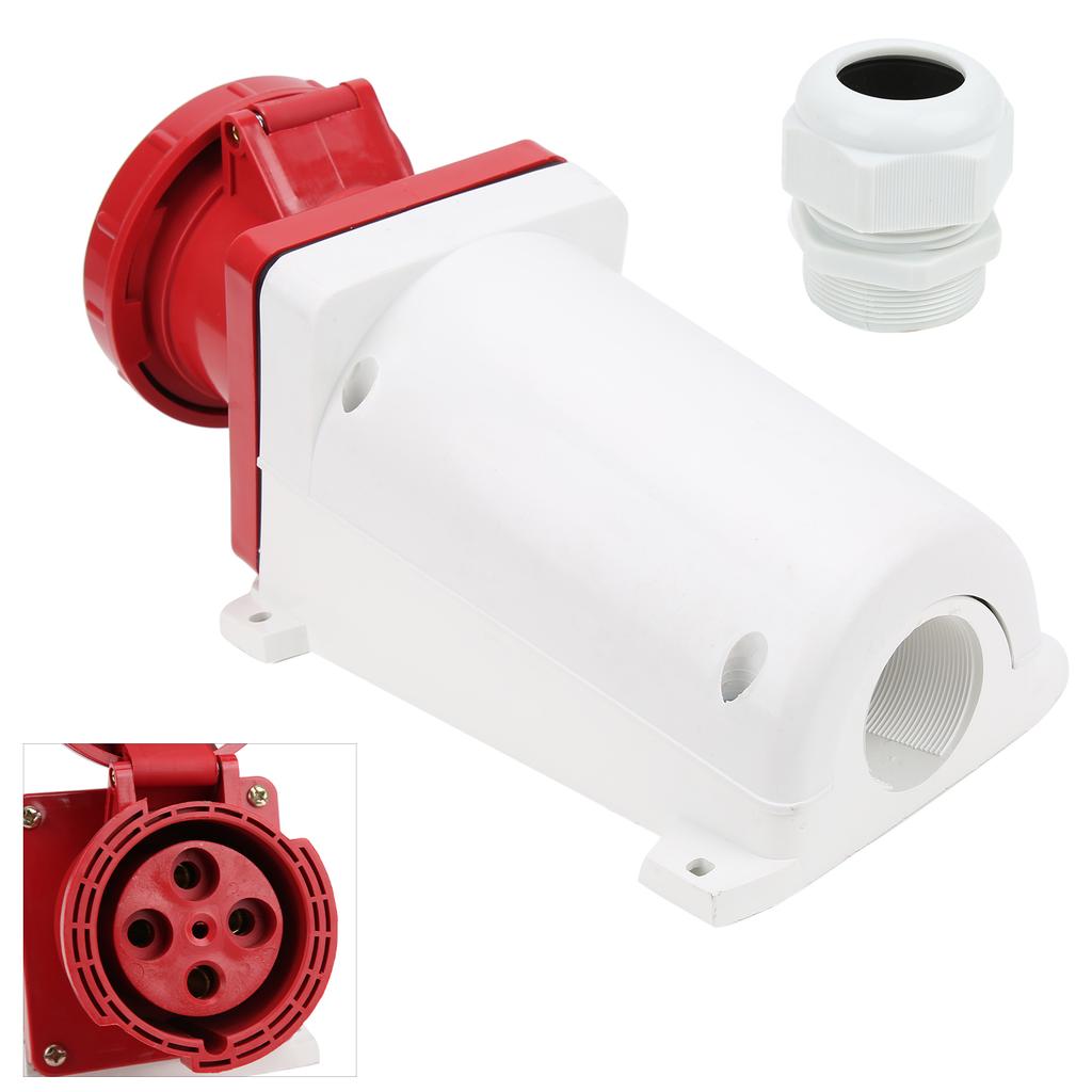 380415V 125A Industrial Connector 3P+E 4 Pin Power Plug IP67 Waterproof for Agriculture