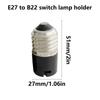 Versatile Bulb Holder E27 To B22 Lamp Holder Adapter Easy Screw In Light Bulb Socket for Home Use Bulb Base Converter