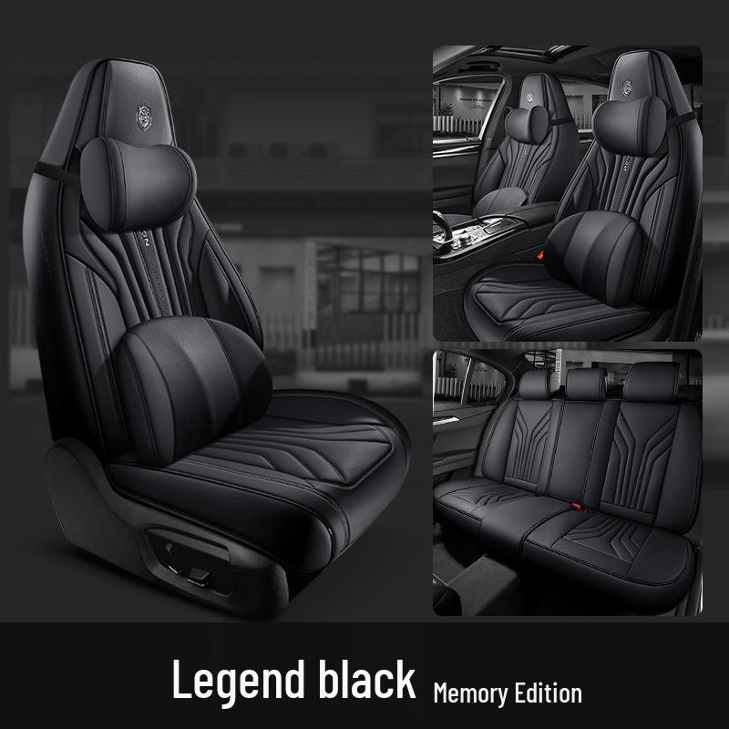 Leather Headrest Car Seat Cushion for BYD Dolphin, Song, Qin Plus DMi Pro EV - Universal Fit