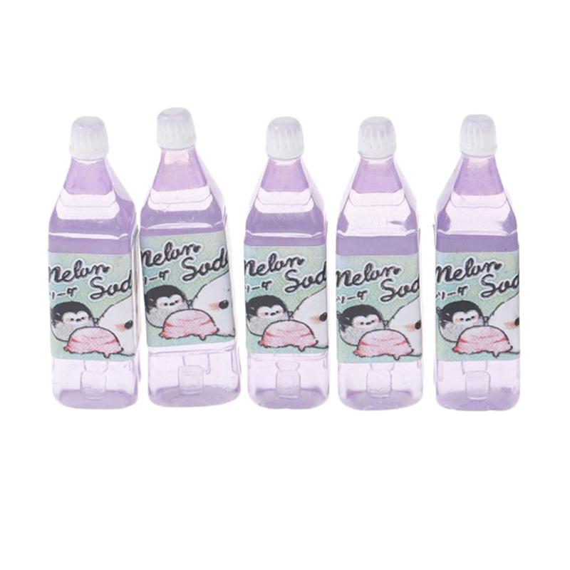 5Pcs Dollhouse Miniature Food Play Japanese Juice Tea Drink Model Props Life Set