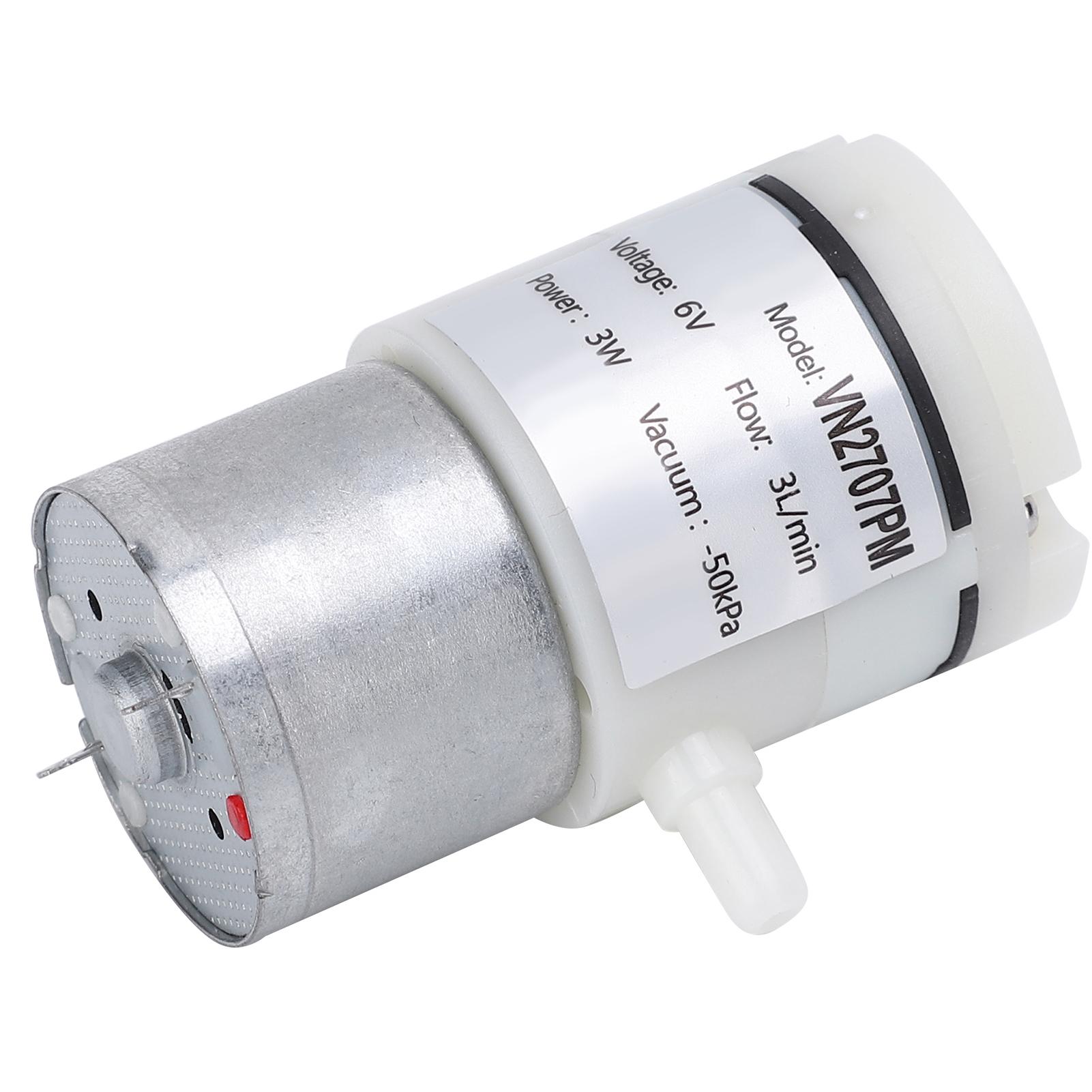 

3Pcs Micro Diaphragm Pump 3L min Flow Rate Vacuum Water Pumping Machine for Fish Tank DC6V