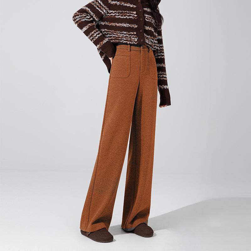 Zhengzhou Women's High Waist Slimming Wool Pants - Winter 2025 Collection