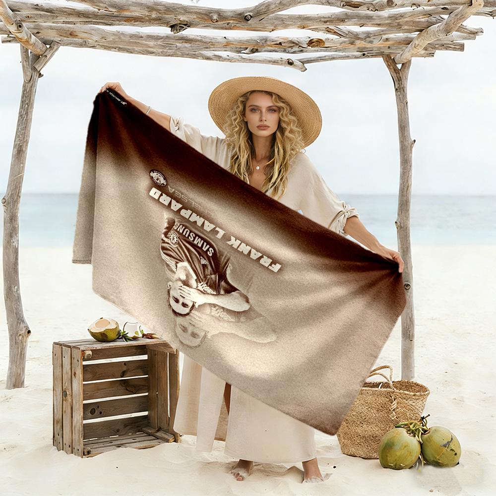 Paul Pogba's Manchester Moment Beach Towel High Absorbency & Quick-Dry Comfortable Lightweight Suitable for Swimming, Gym, Camping, Yoga Vacation