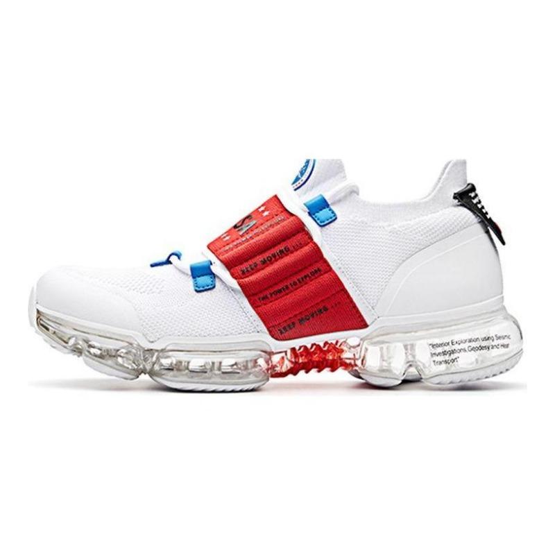 Anta Men SEEED Zero Boundary Low-top Running Shoes White Red 91835509-1 42.5
