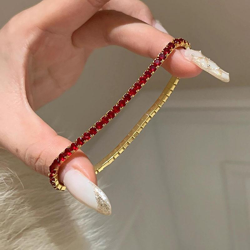 

Цирконовый квадратный браслет, легкий роскошный ретро-браслет, модное универсальное темпераментное украшение для рук